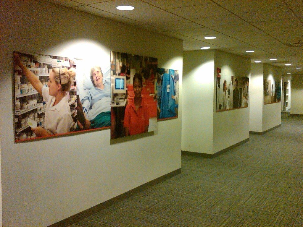 Clear mounted digitally printed PVC