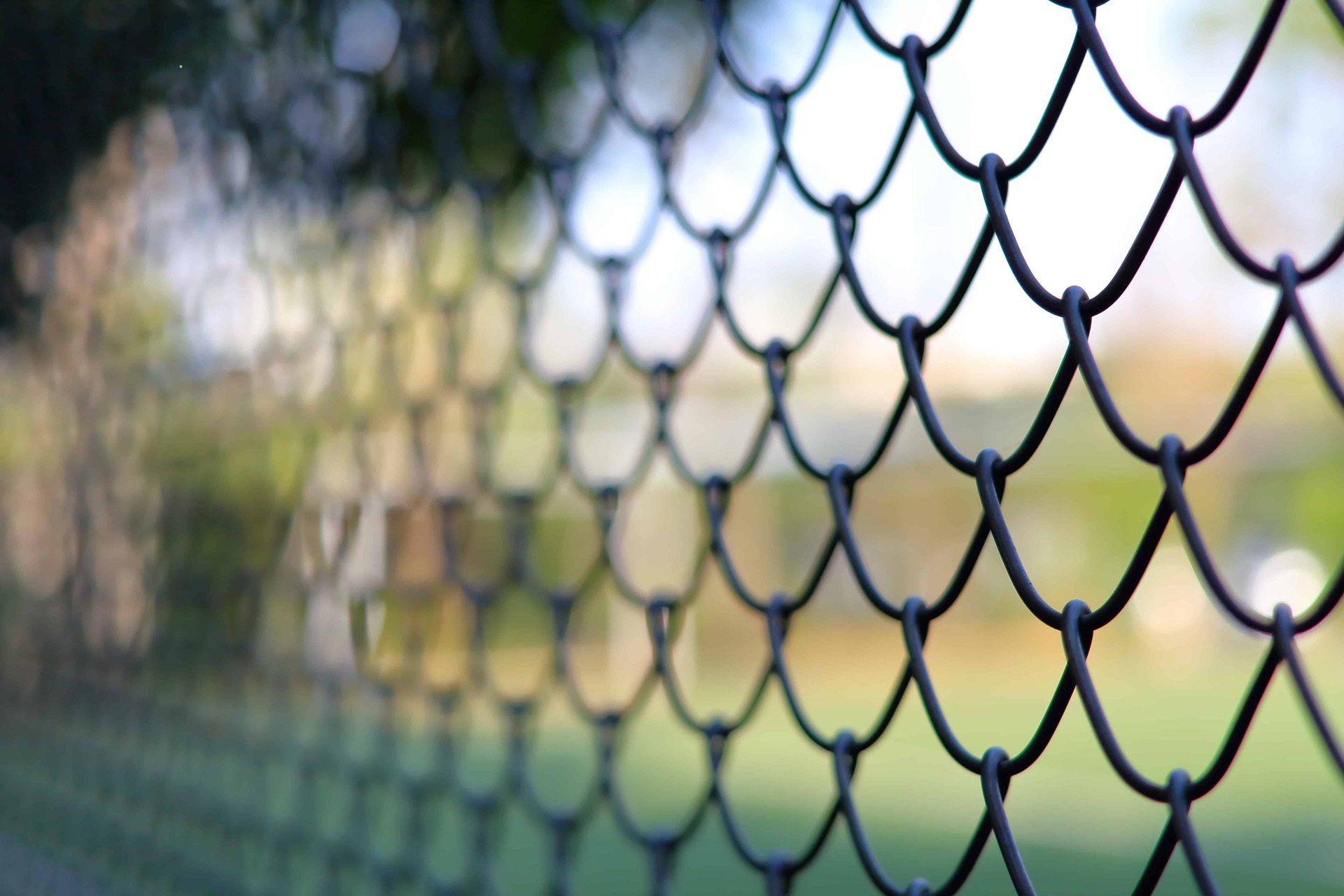 Chain link fencing fabric