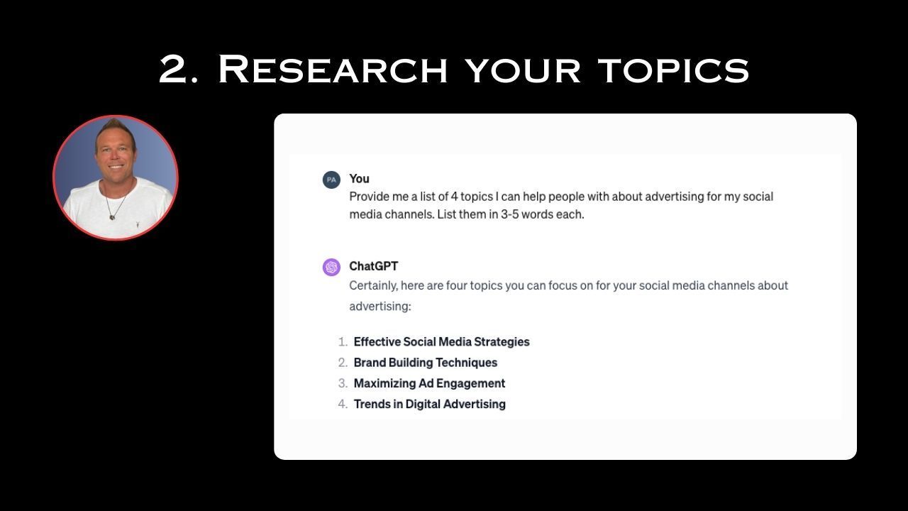 Step 2: Research Your Topics