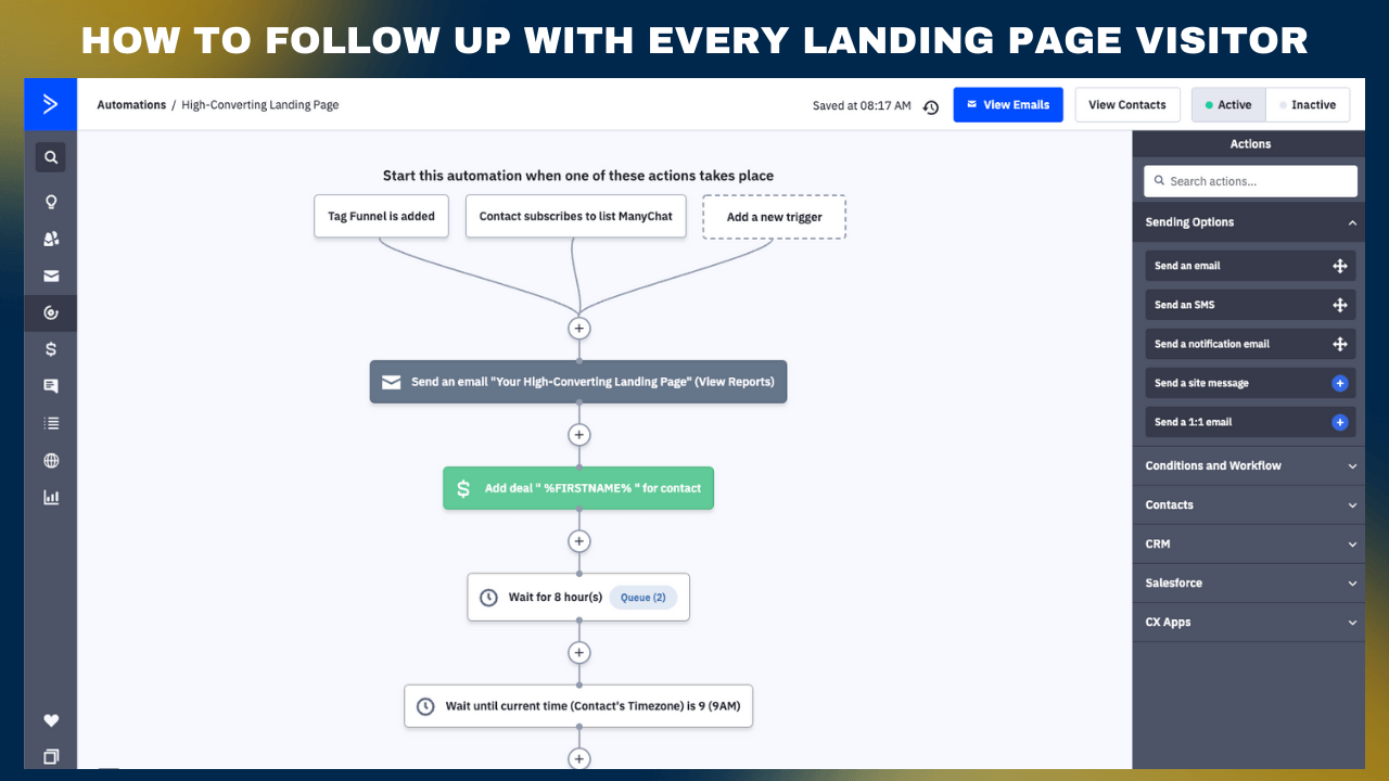 How to follow up with every landing page visitor