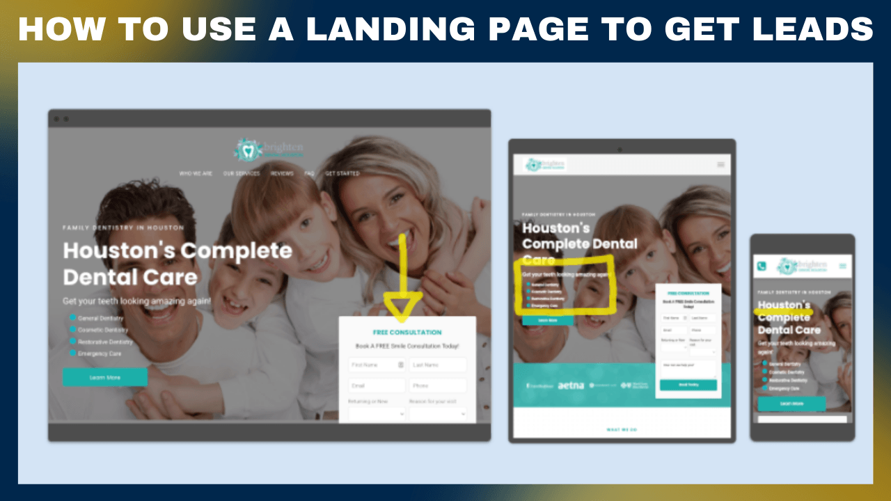 How to use a landing page to get leads