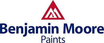 Benjamin Moore Paints logo: red triangle over stylized
