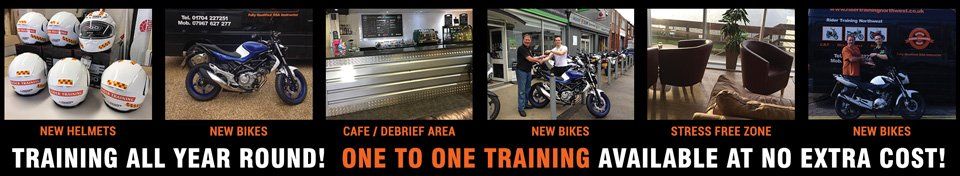 New Helmets, New Bikes, Cafe, Stress Free Zone , One to One Training