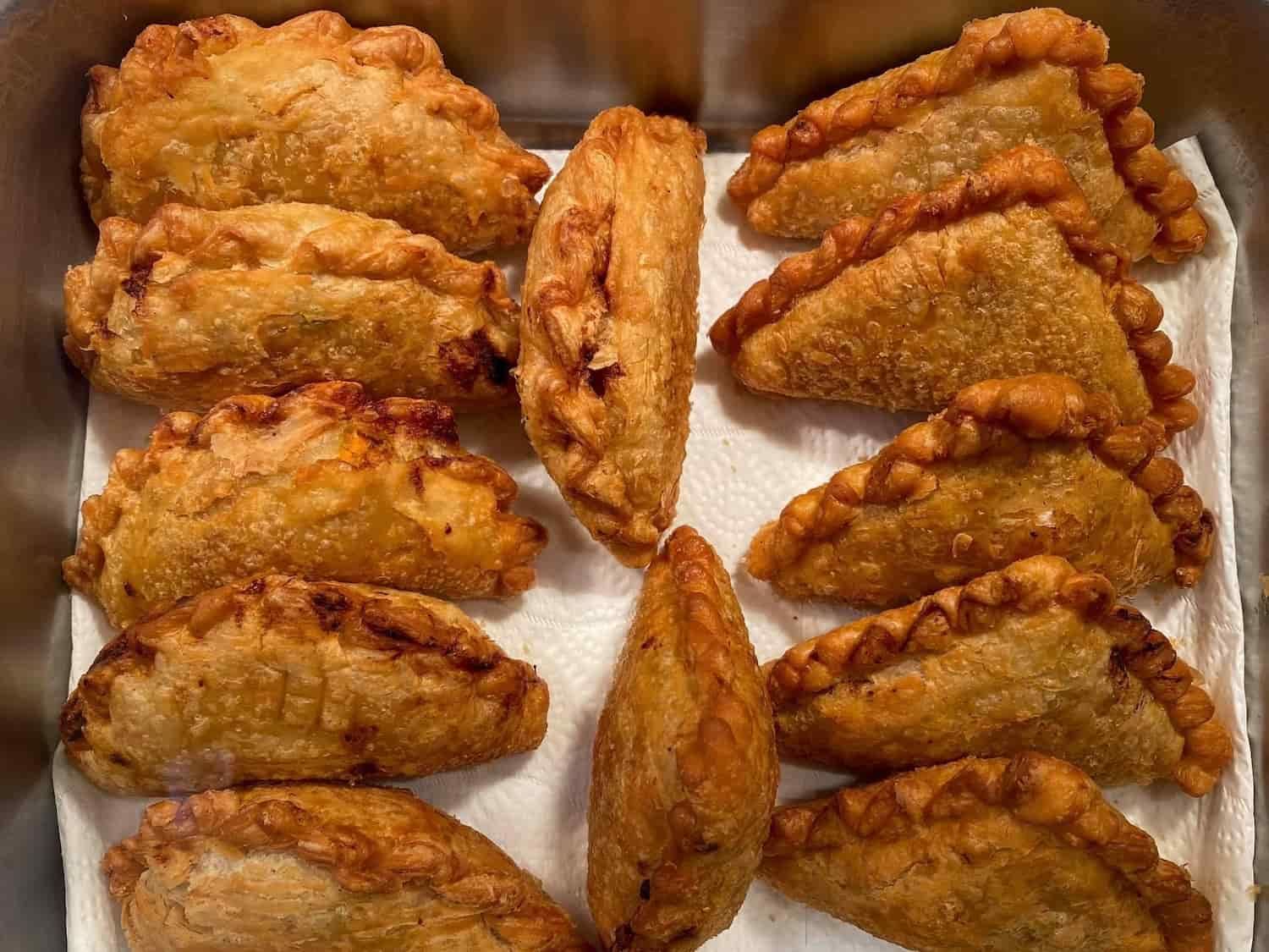 a Bunch of Fried Pastries Are Sitting on Top of a Paper Towel — Thai Satay Hut In Lismore, NSW