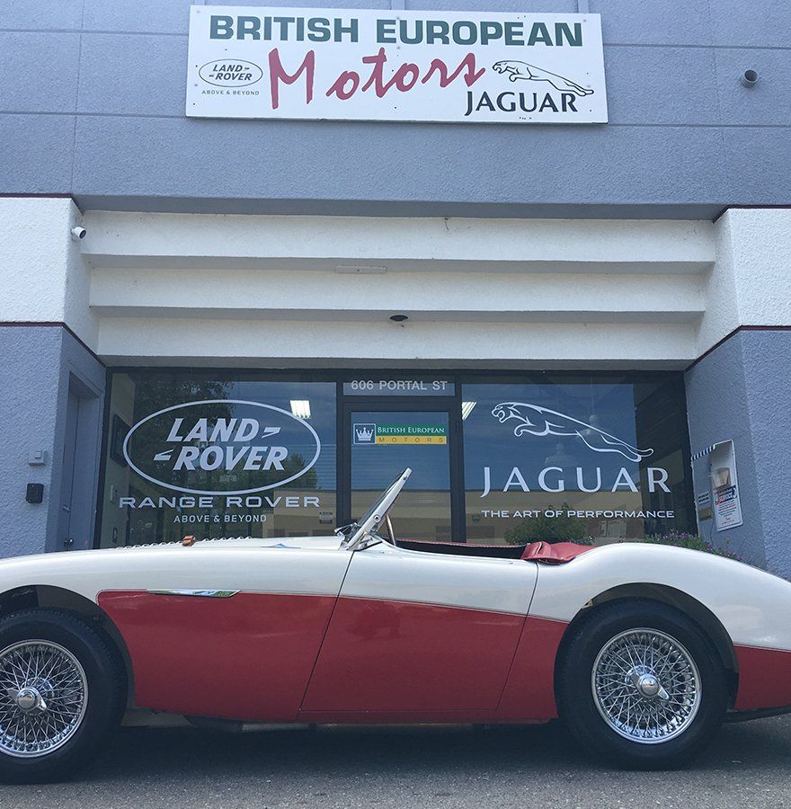 Vintage Car Parked Outside — Cotati, CA — British European Motors