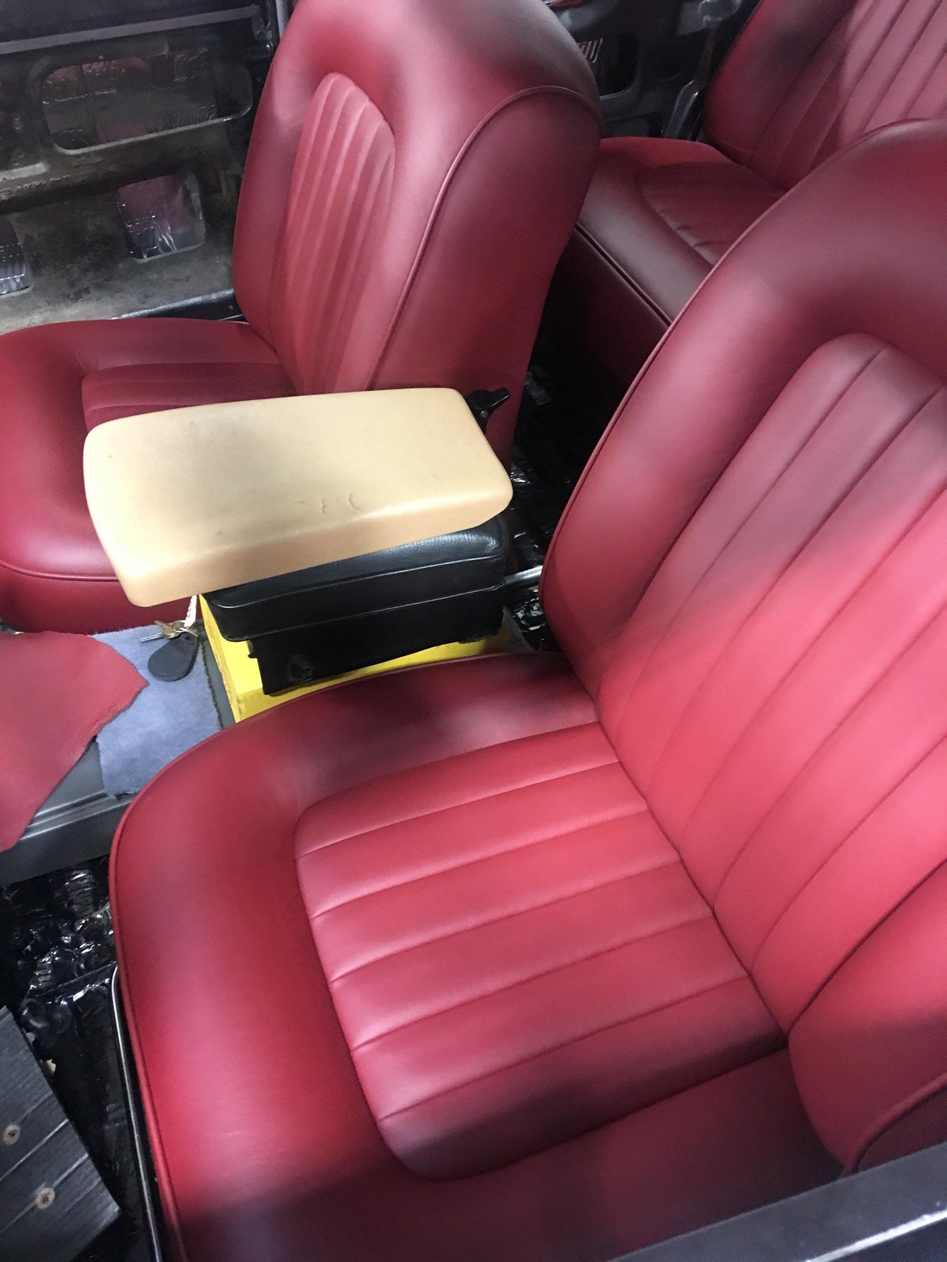 Clean Red Seats of a Car — Cotati, CA — British European Motors