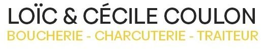 A logo for loic & cecile coulon boucherie charcuterie traiteur