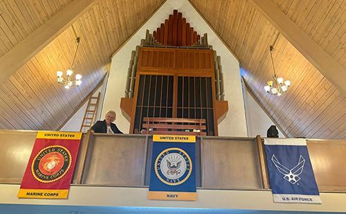 St. Anne's choir loft and organ