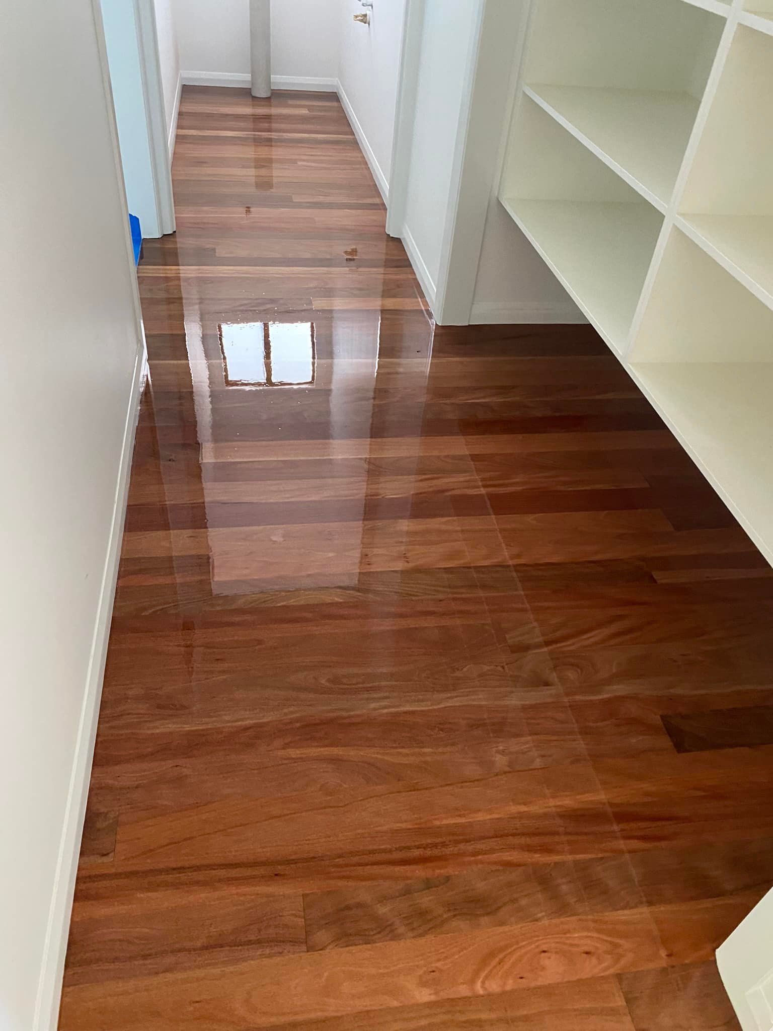After Installation of Glossy Floor | Cairns, QLD | AJ’s Cleaning & Floor Sanding