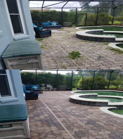 Before And After Home Washing — Winter Park, FL — Pudles Pressure Washing
