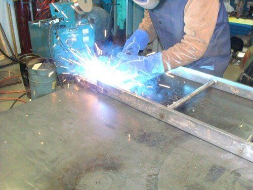 Welding Metal Ladder - Metal Fabrication Services in Crown Point, IN