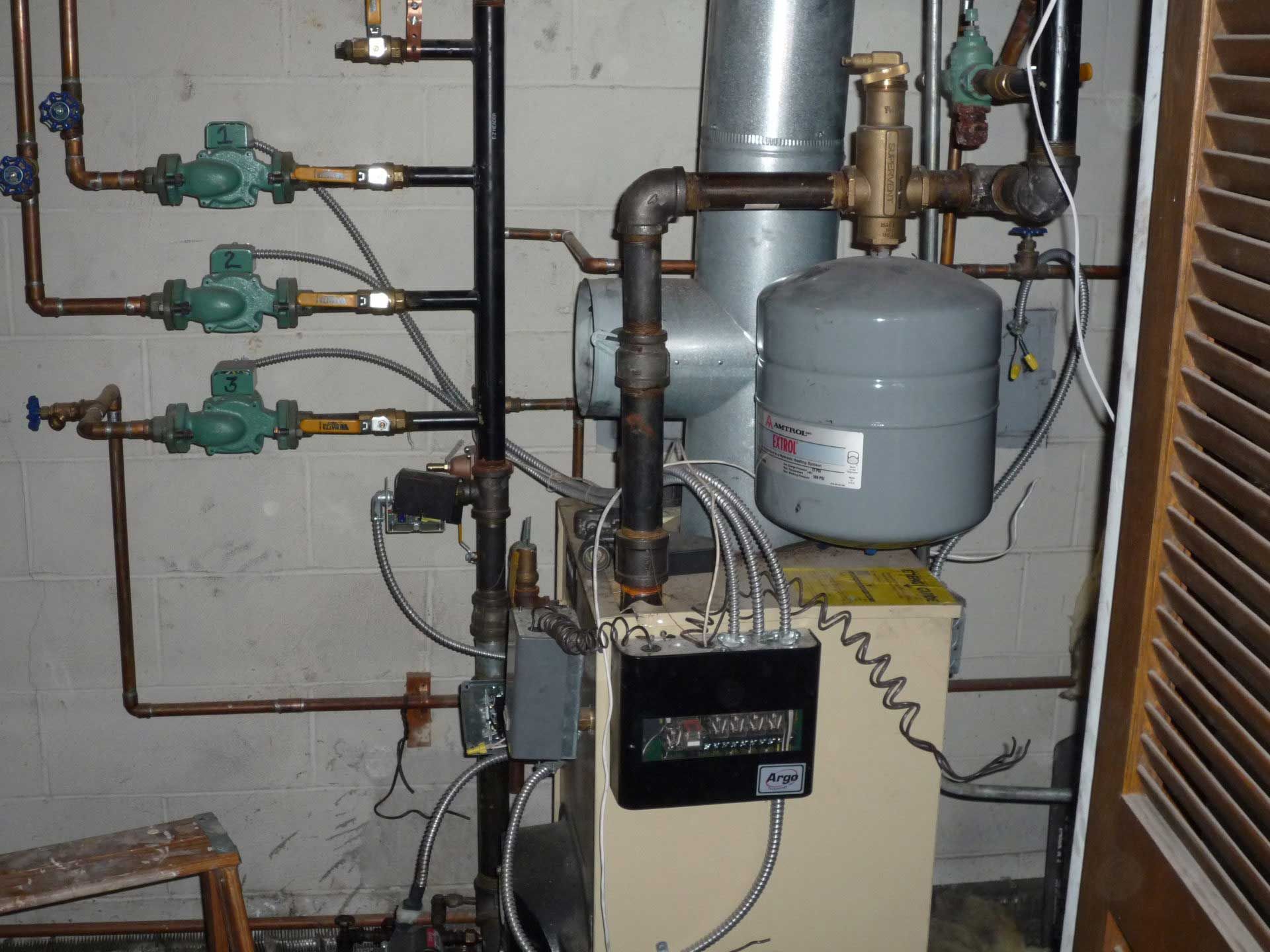 Boiler Before — Irvington, NY — Greenfield Plumbing & Heating