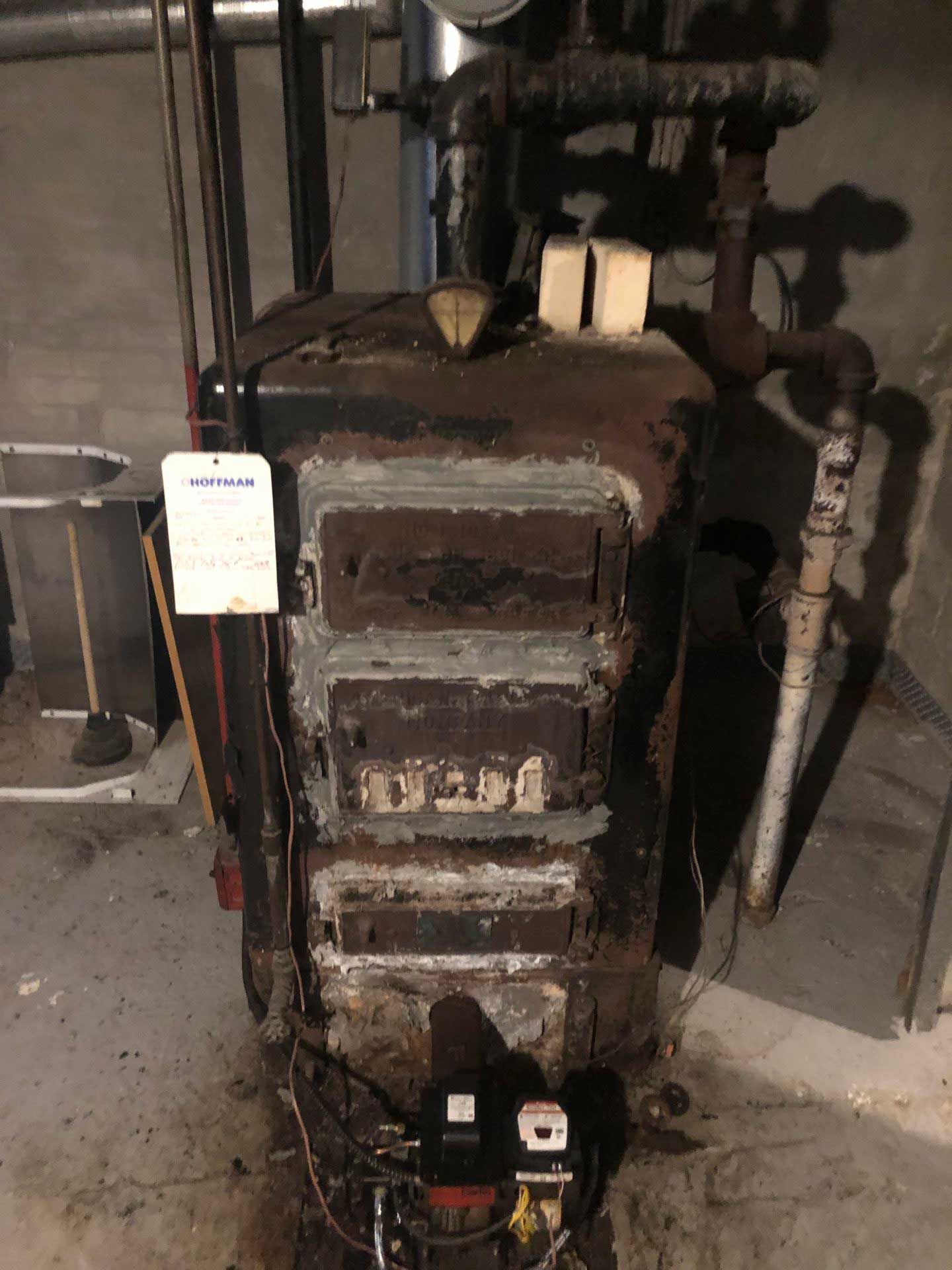 Old Boiler — Irvington, NY — Greenfield Plumbing & Heating