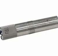 A close up of a metal object on a white background.