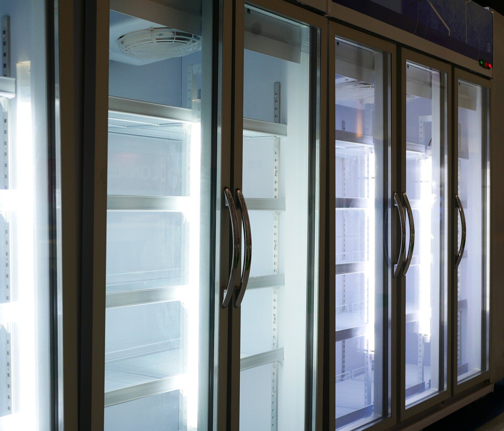 Empty Commercial Refrigerators — Glenorchy, TAS — RBR Refrigeration Sales & Services Pty Ltd