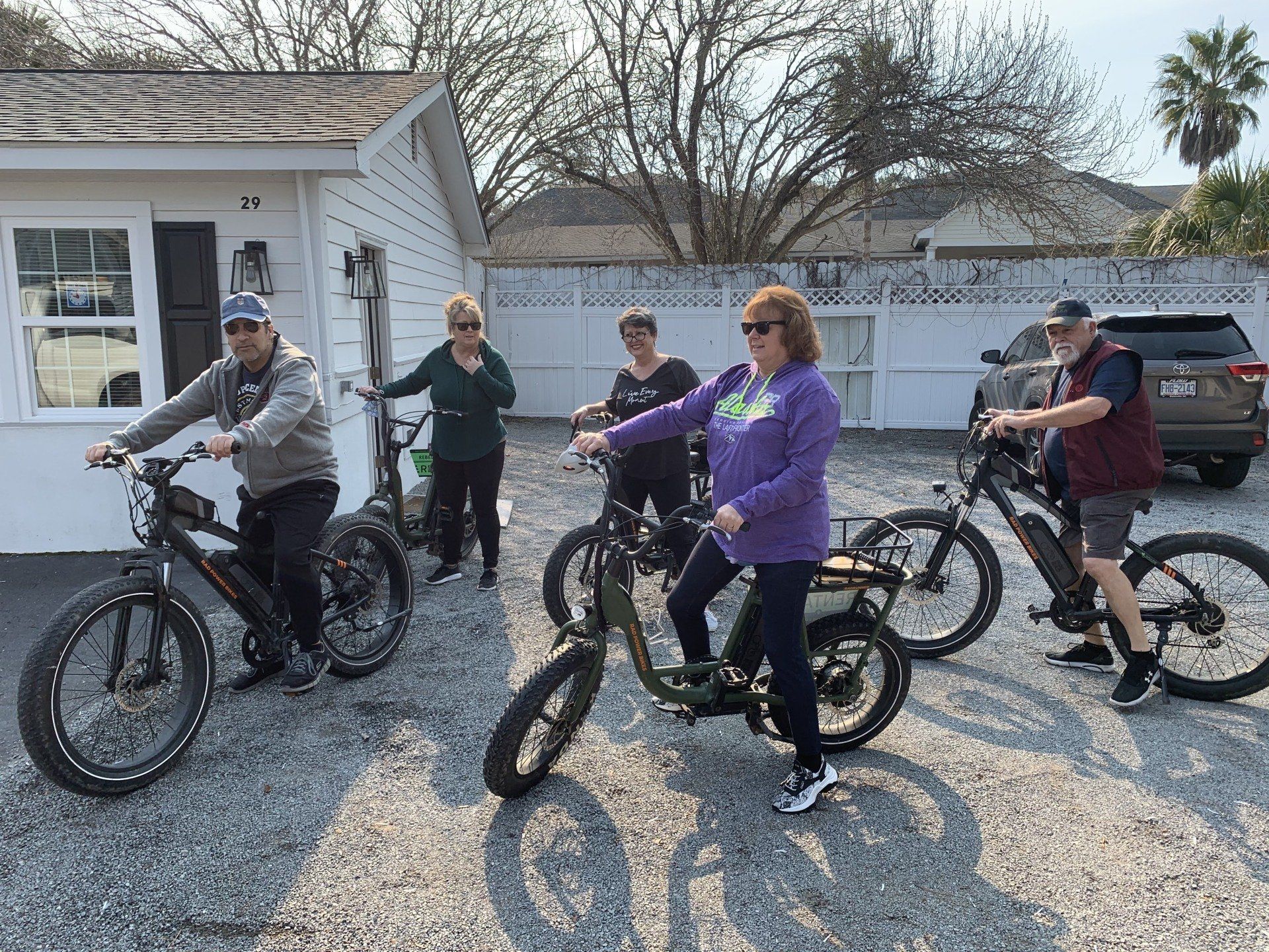 A Group Getting Ready To Ride An Ebike