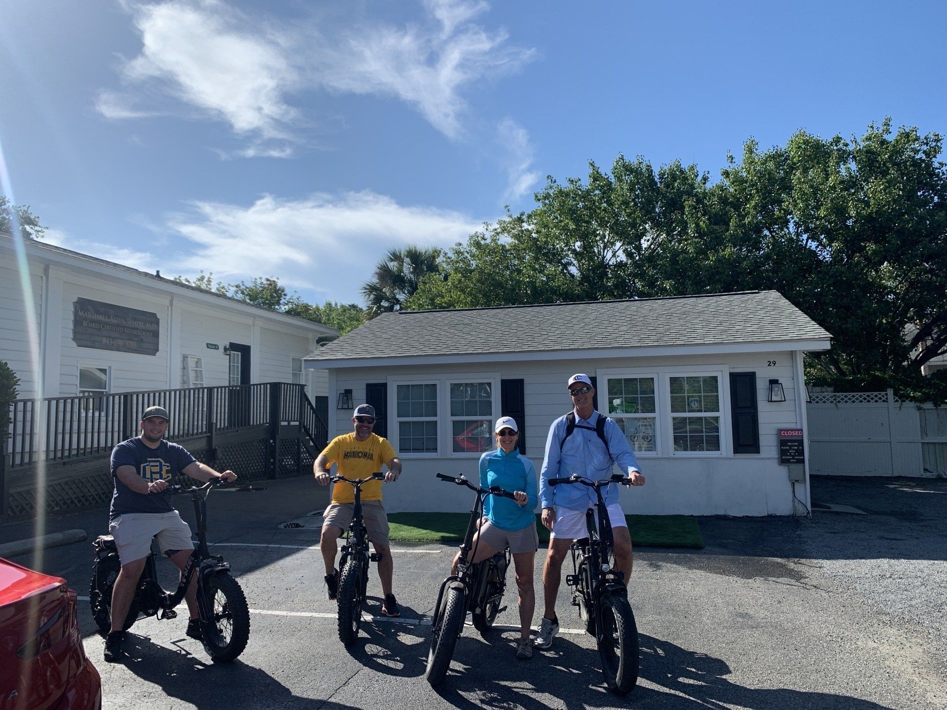 Group of People On an Ebike