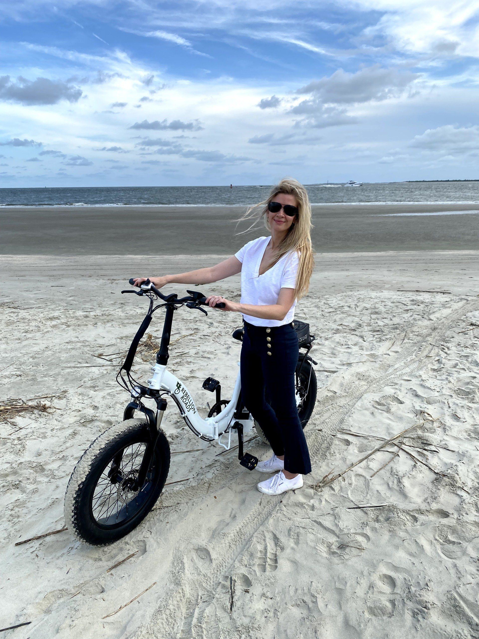 ebike on isle of palms beach