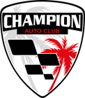The logo for the champion auto club has a palm tree on it.