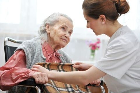 Elderly Lady in nursing home — Medicaid in Santa Cruz, CA