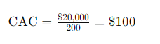 Cost Per Cold Lead Formula Example