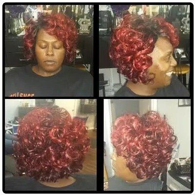 Woman With Red Hair Color