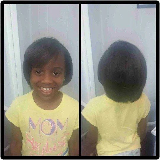 Kid With Her New Hair Style