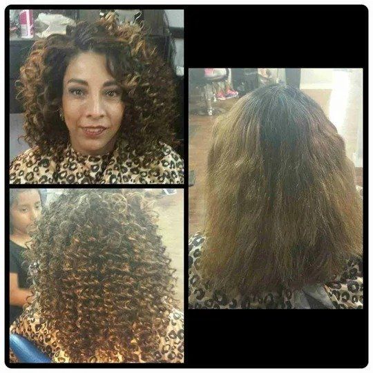 Woman With Curly Hair