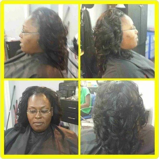 Woman Having Hair Treatments