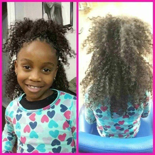 Cute Kid With Her Curly Hair