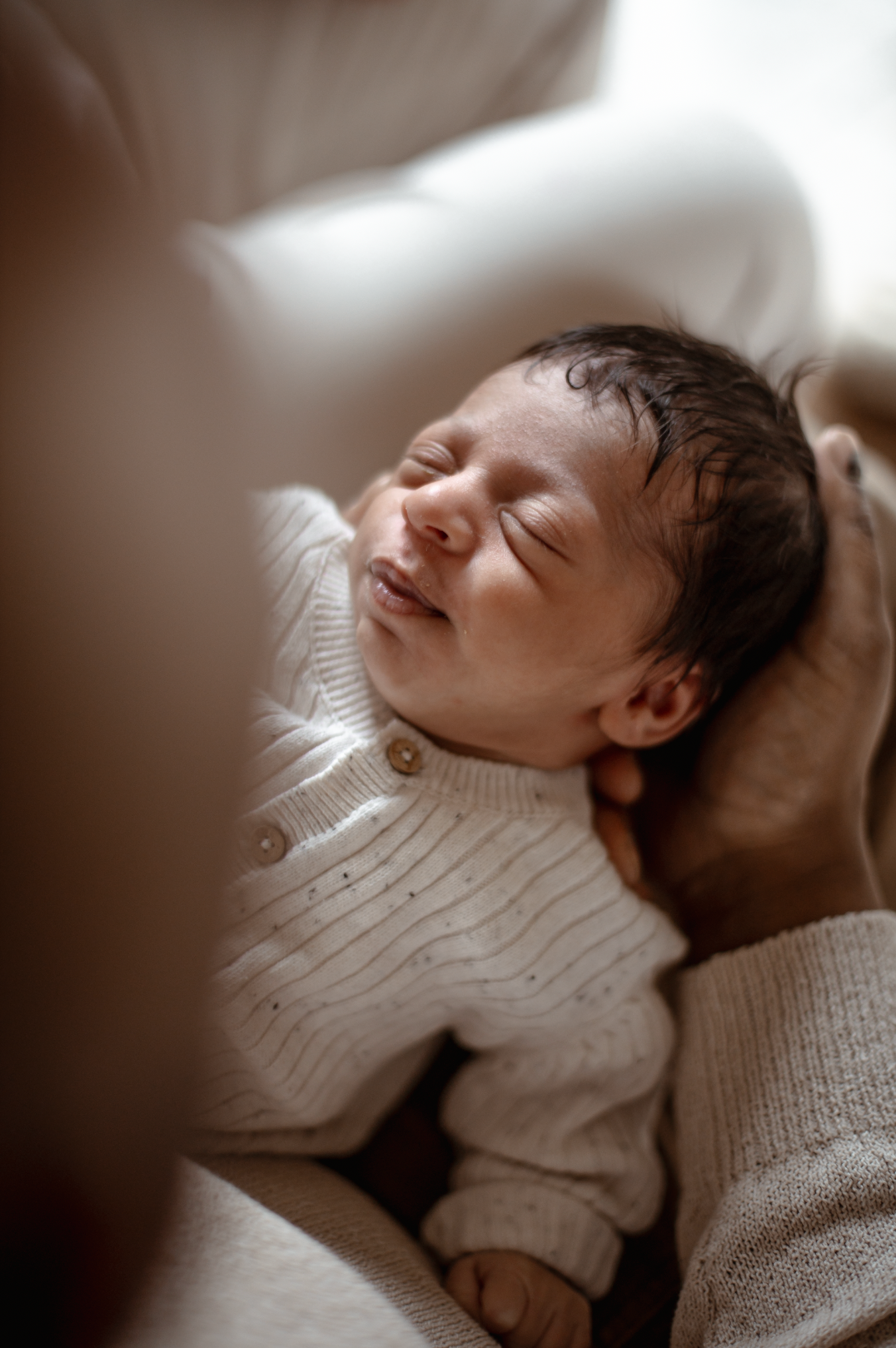 Mama en pasgeboren baby