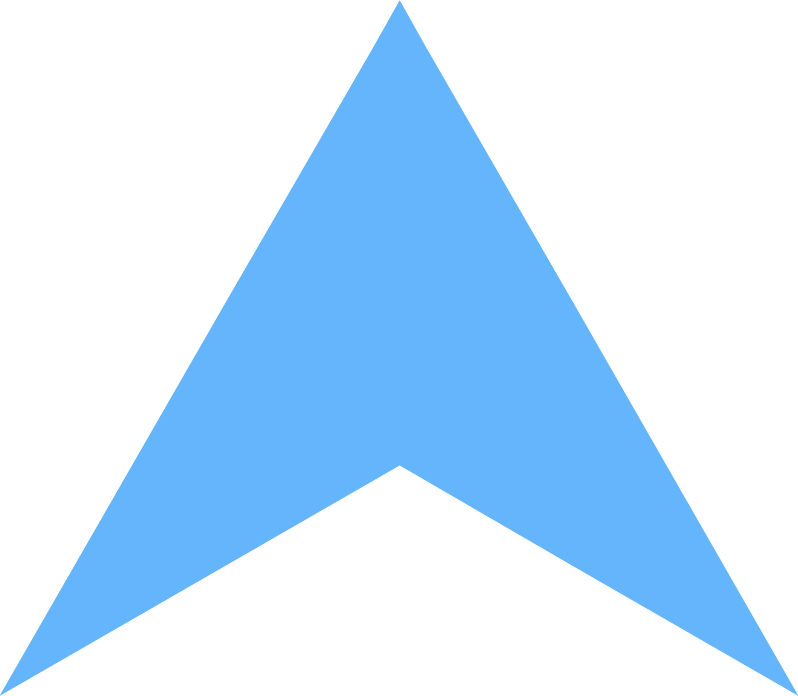 Light blue upward-pointing arrow.