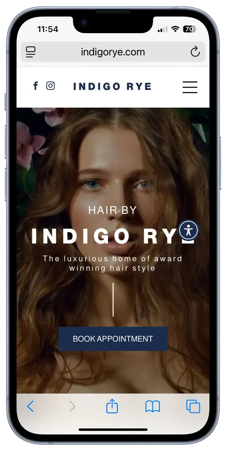 Indigo Rye | Hair Salon Website Design
