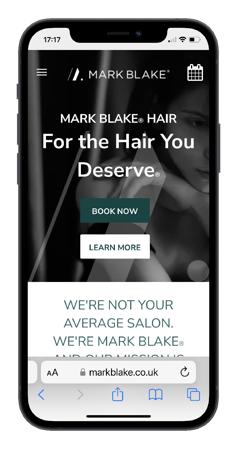 Mark Blake Hair® | Hair Salon Website Design