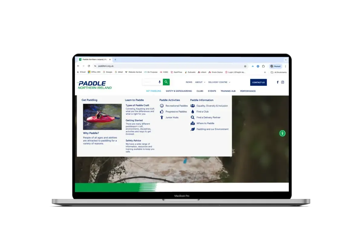 Web Design & Digital Marketing Services for Sports, Sports Venues & Outdoor Activities | Paddle Northern Ireland
