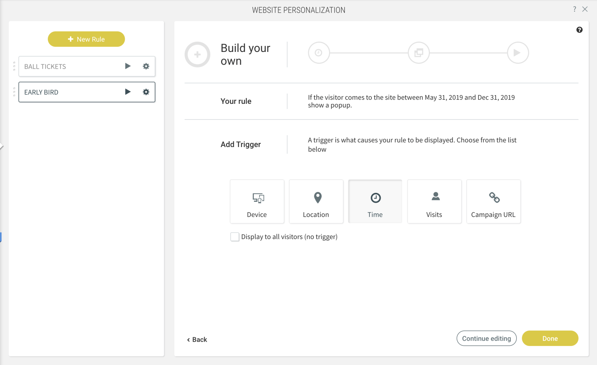 Website Personalisation