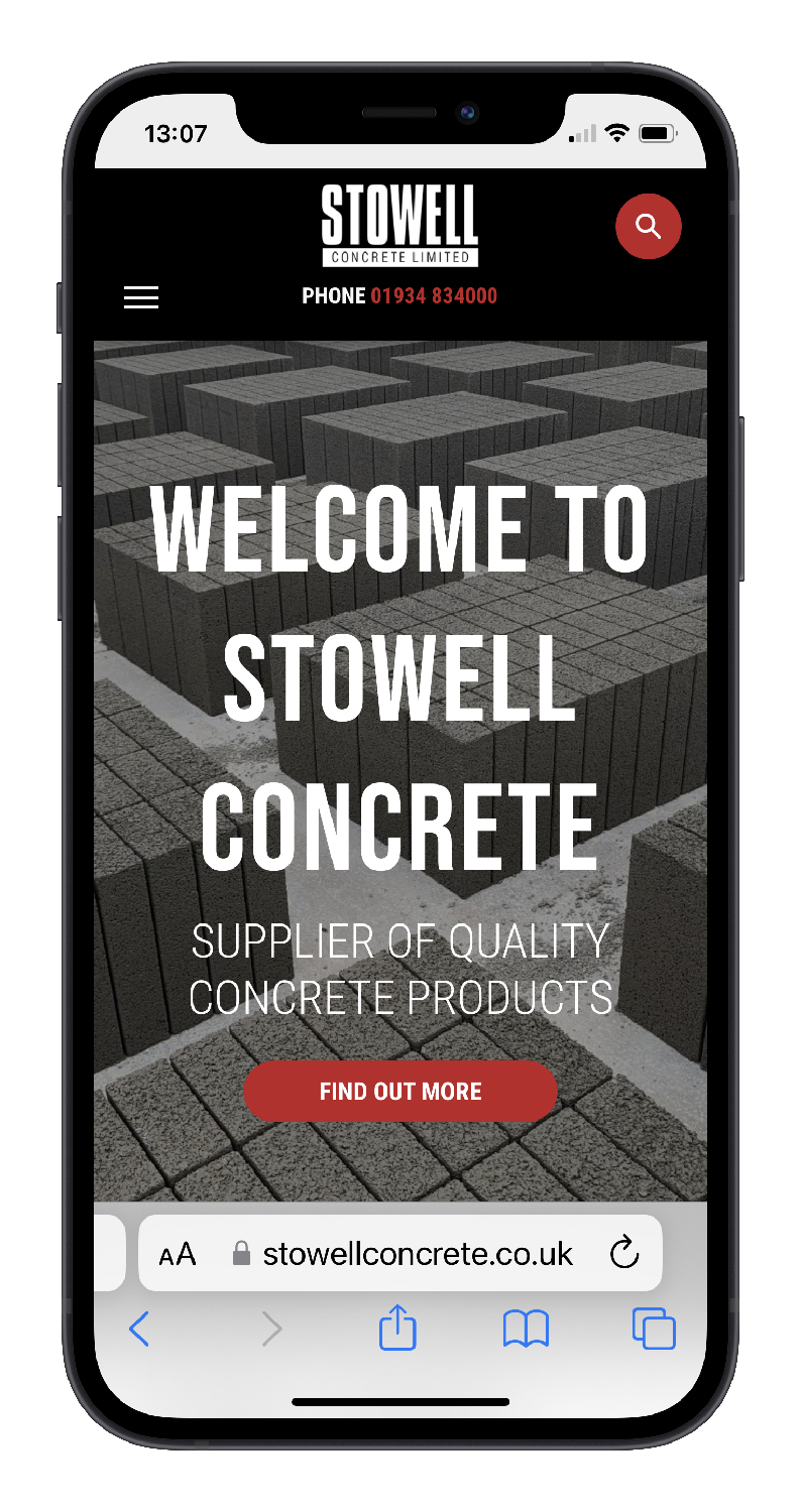 Stowell Concrete | Corporate Website Design