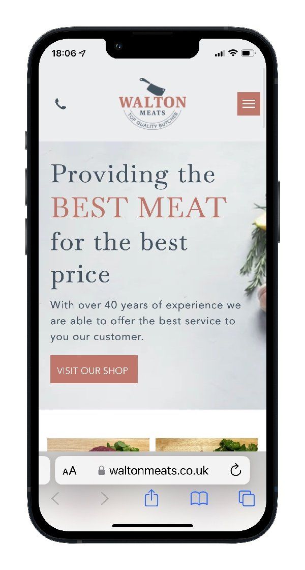 eCommerce Website Design Portfolio | Walton Meats