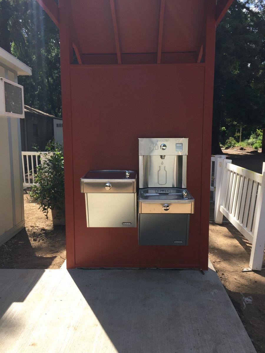 Drinking Fountain Installed at the Sacramento Zoo - Sacramento, CA - Gordon C Walthall Company