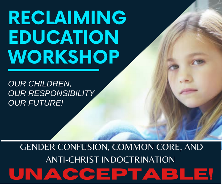 A poster for a workshop called reclaiming education