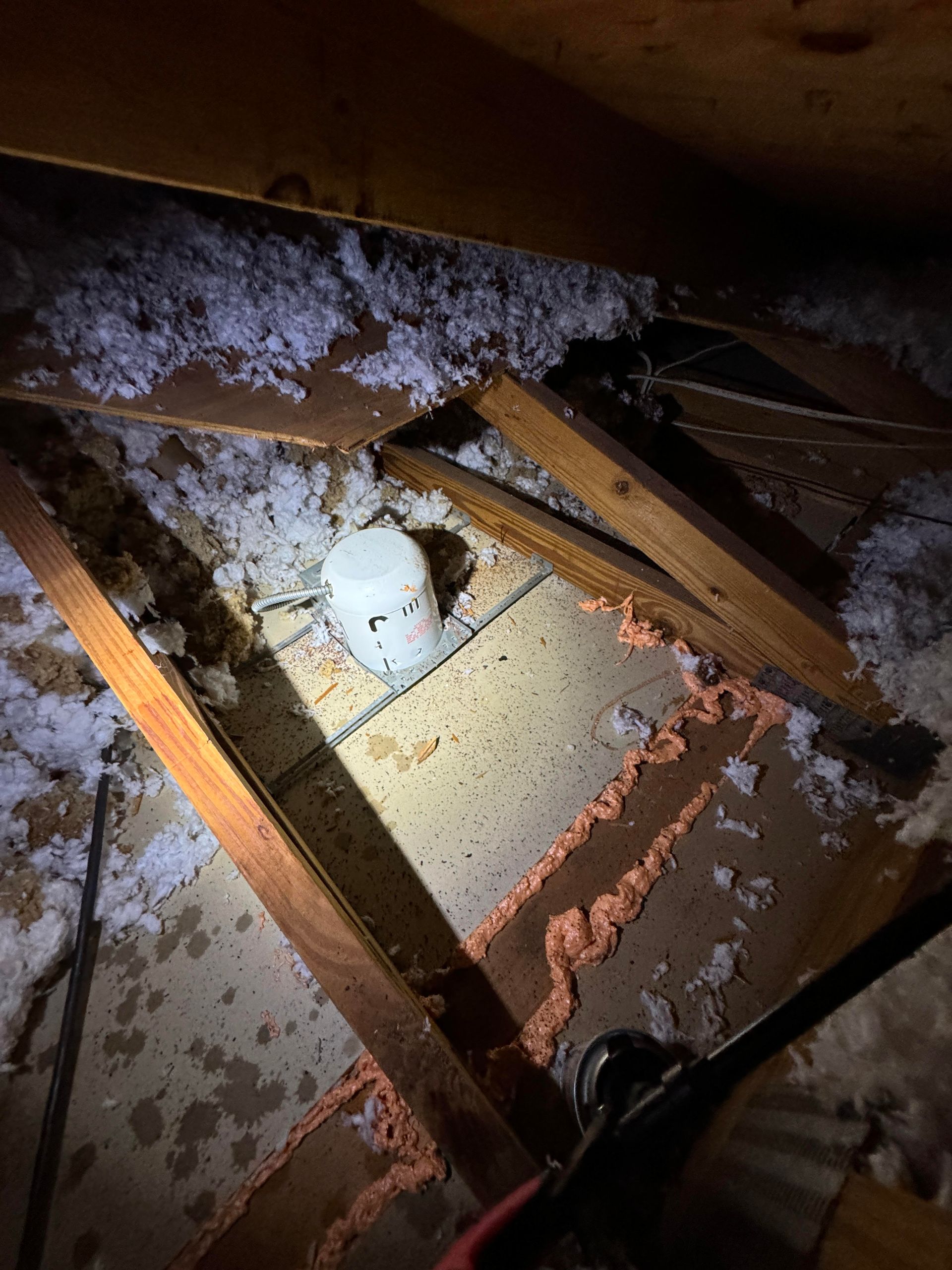 Recessed lights should have covers installed over them to keep them fire safe. 