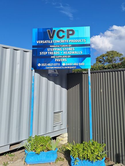 Versatile Concrete Products Sign Board