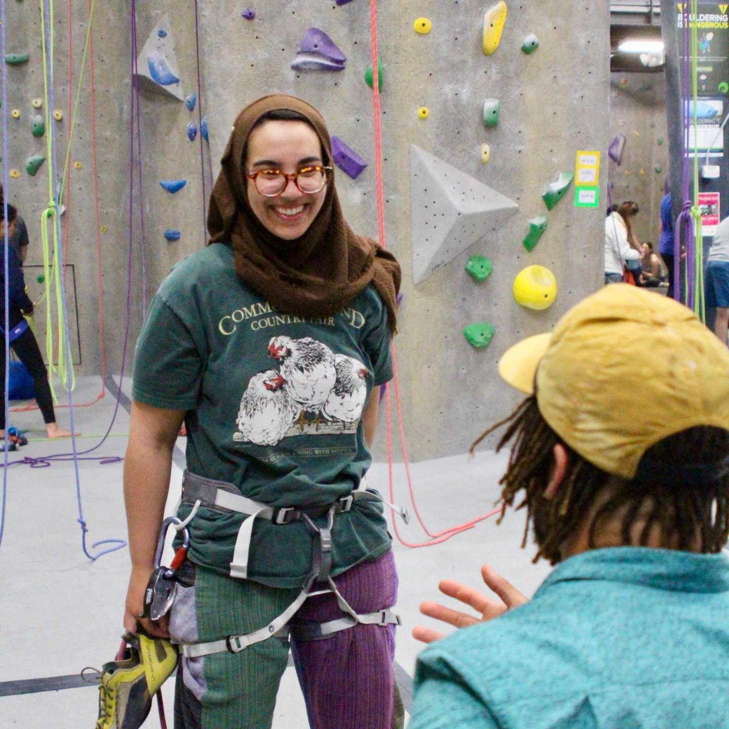 Woman in hijab smile