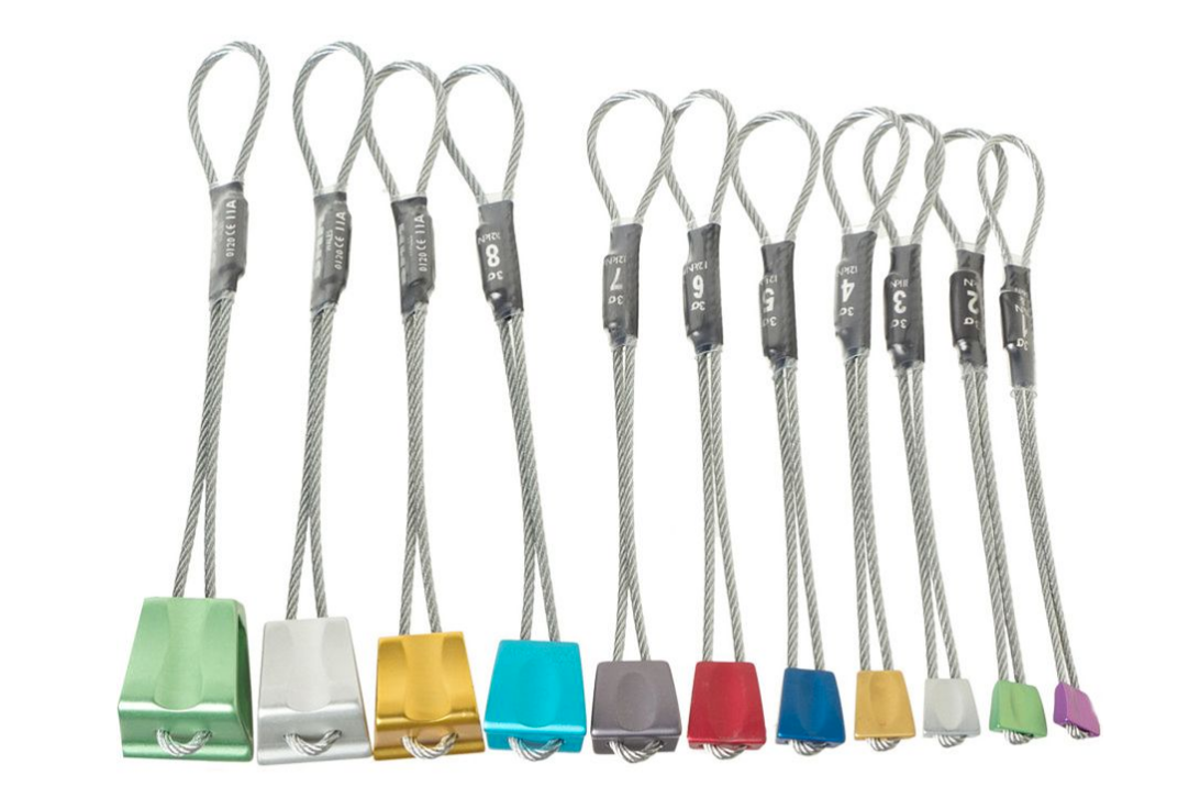 A set of stoppers, also called nuts, are an essential piece of your first rack.