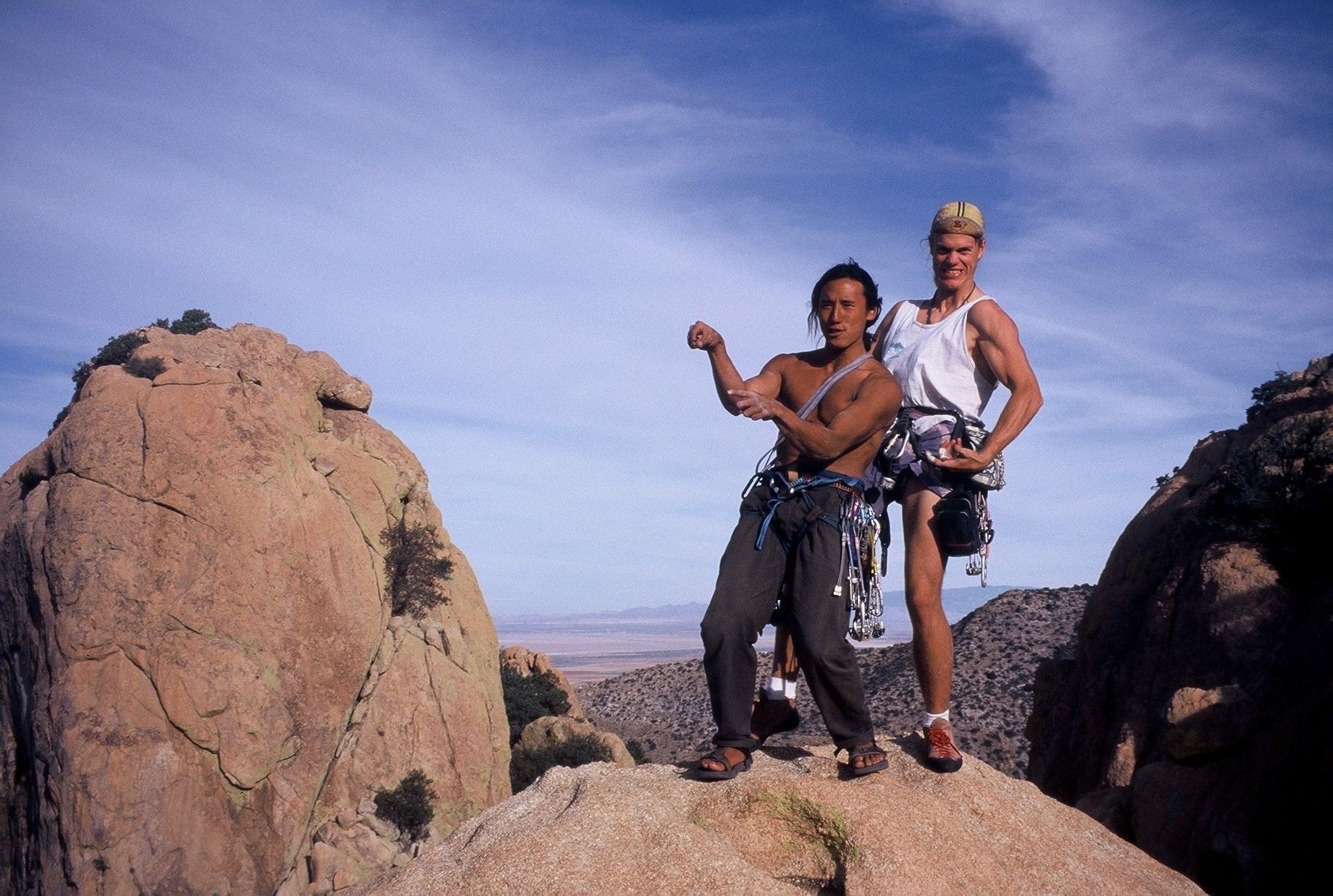 Brady and Jimmy Chin at Joshua Tree (1996)