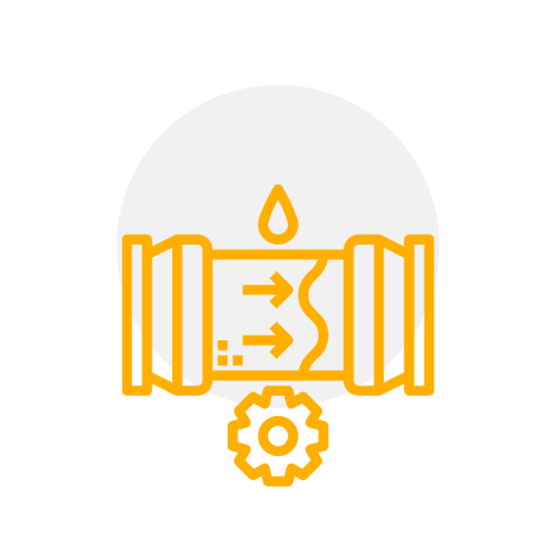 An icon of a candle with arrows pointing in opposite directions and a flower.