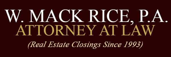 W. Mack Rice, P.A. Attorney at Law