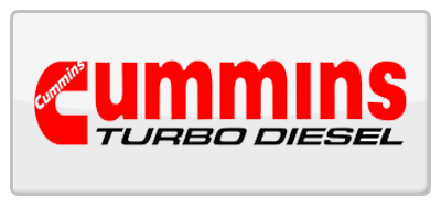 A logo for cummins turbo diesel on a white background