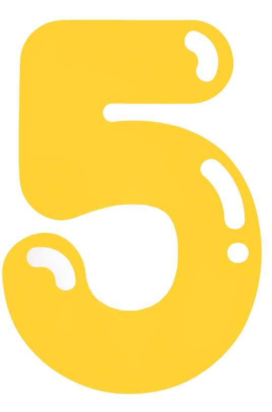 Yellow Number 5 — Five Star Family Day Care in Metford, NSW