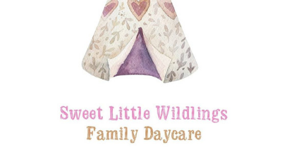 The Logo for Sweet Little Wildlings Family Daycare Shows a Teepee— Five Star Family Day Care in Maitland, NSW
